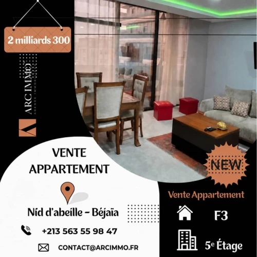 Vente Appartement F3 Béjaïa Bejaia