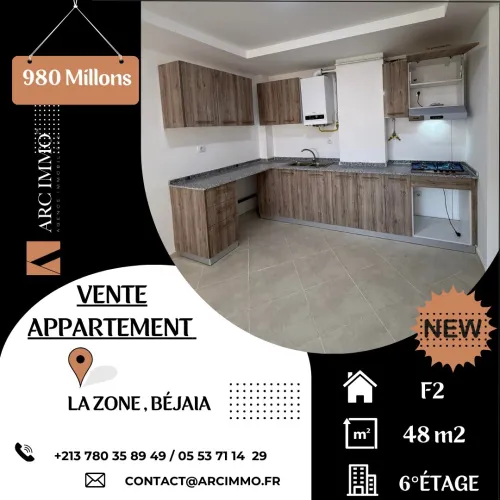 Vente Appartement F2 Béjaïa Bejaia