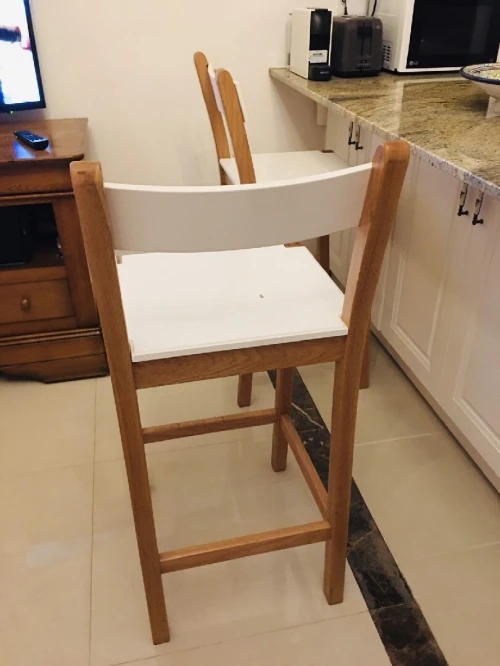 02 chaises hautes + tabouret escabeau de cuisine 