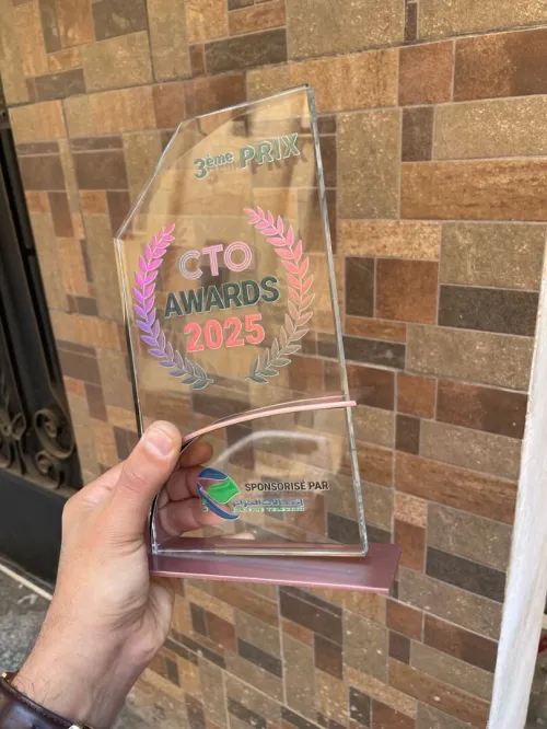 trophée personnalisé cristal
