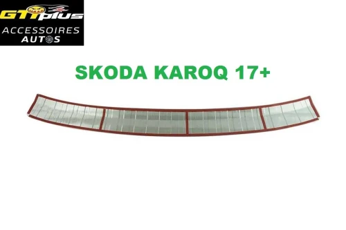 Seuil de pare-chocs arrière Matt chromé pour Skoda Karoq 2017+