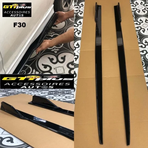 Extensions de Bas de Caisse en Noir Brillant pour BMW Série 3 F30