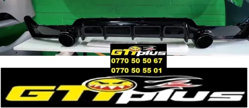 Spoiler + sortie côté gauche et droite AKRAPOVIC 1X90mm pour BMW Série 4 F36 Look MP