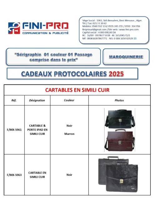 Cadeaux de fin d'année 2026