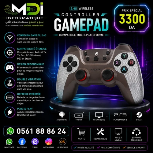 MANETTE GAMEPAD SANS FIL 2.4G