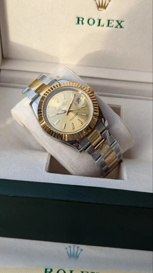 Montre Rolex Datedjust champagne 