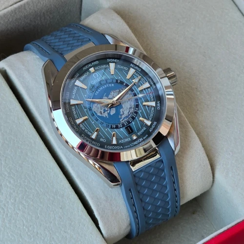 Montre Omega Seamaster Aqua Terra WorldTimer super Coffret