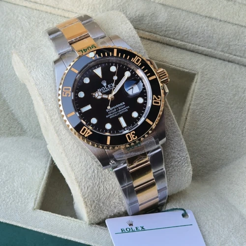 Montre Rolex Submariner Gold Silver Hight