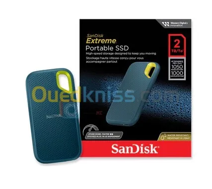 DISQUE EXTERNE SSD 2TB SANDISK  UPTO 800MB/S