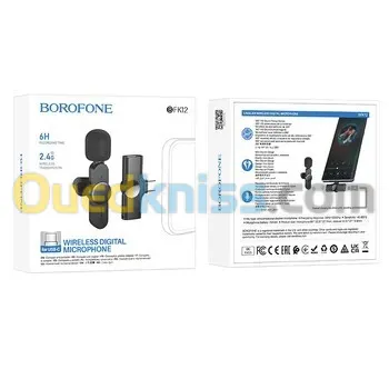 Microphone cravate sans fil Borofone BFK12 type c