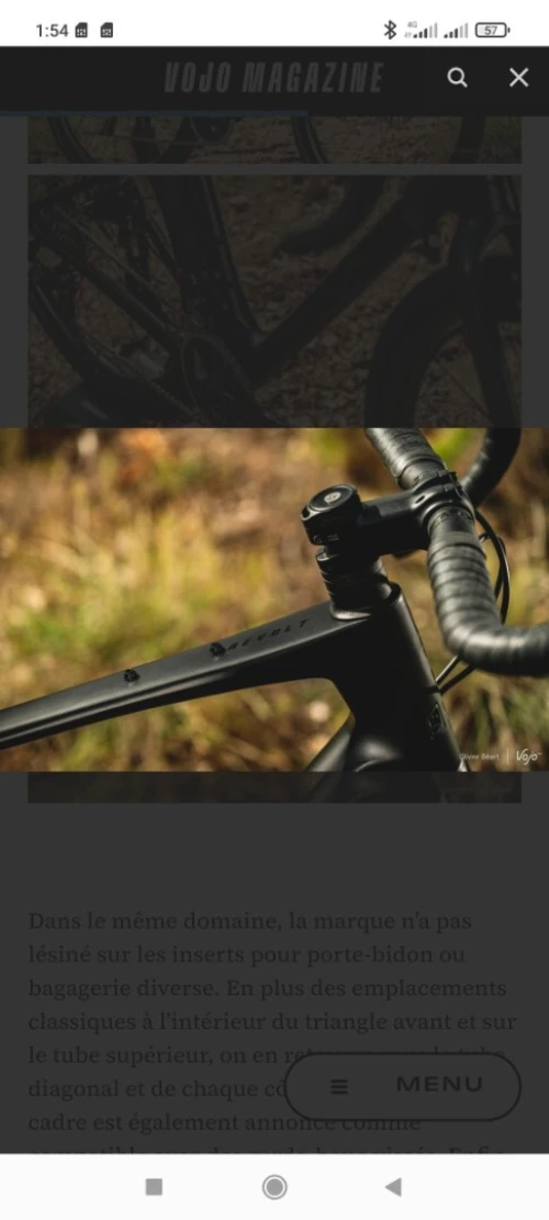 Vélo  GIANT gravel taille 57