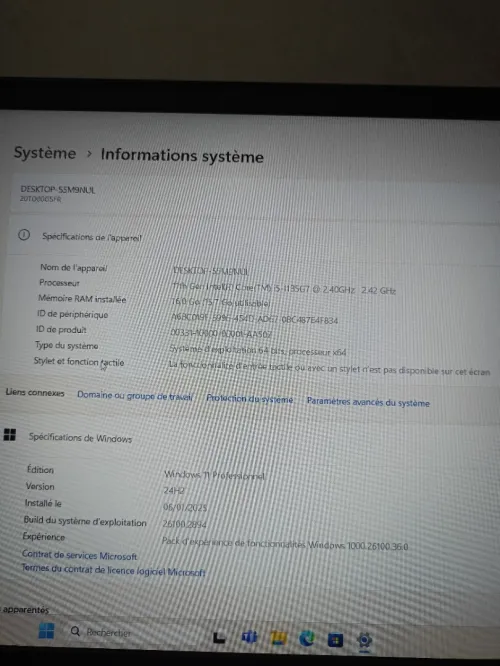 Lenovo think pad E15 2 Génération 