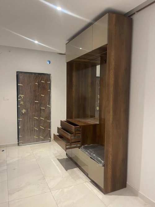 Meuble d'entrée moderne NEUF Avec assise LED et rangement Livraison & montage OFFERTS