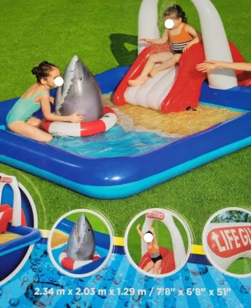 Piscine Bestway toboggan aire de jeux 