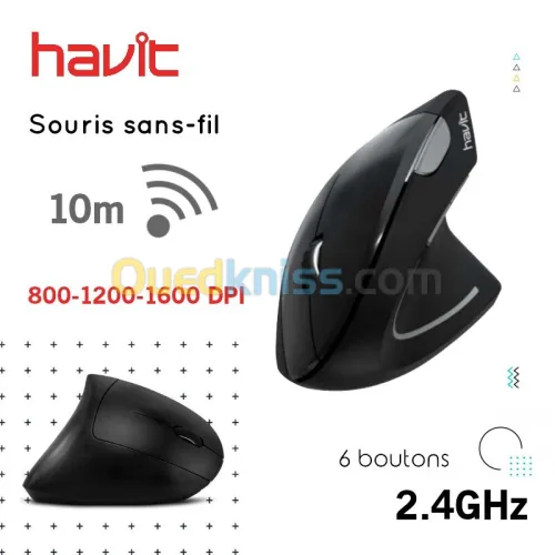 Souris sans-fil Havit MS550GT 2.4GHz 6 boutons