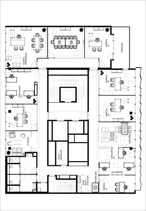 entreprise d'aménagement des espaces de travail (bureau, espace commercial ,showroom)