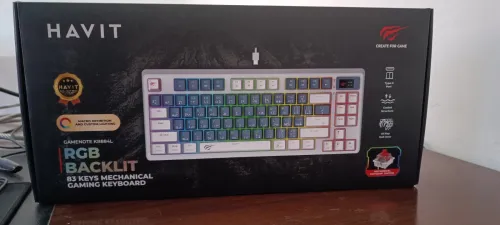 Clavier Gaming mécanique RED SWITCH Havit KB884L USB Type-c avec ecran LCD