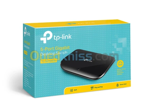 Switch TP-Link 5-ports Gigabit Ethernet TL-SG1005D