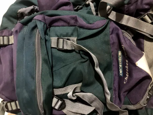 Sac à dos Decathlon Cherokee 70/80 Poche de rangement housse pluie