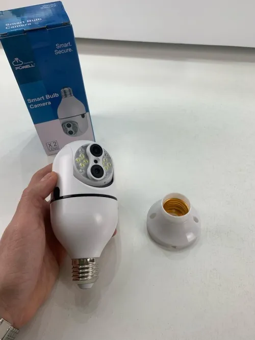 Caméra de Sécurité Ampoule à Double Objectif Suivi automatique