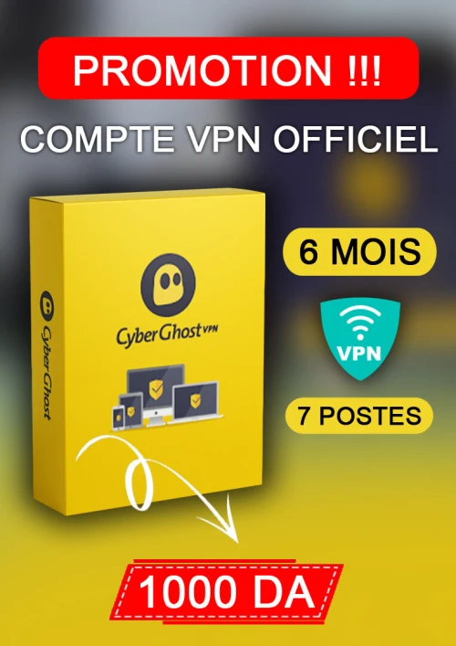VPN CyberGhost Compte Officielle Abonnement 6 Mois