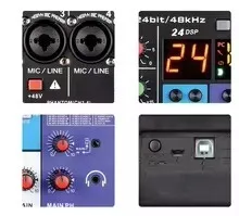 Table de mixage Mélangeur audio professionnel 8 voix