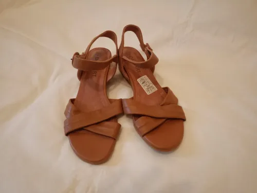 Sandale Femme Damart Cuir Neuf