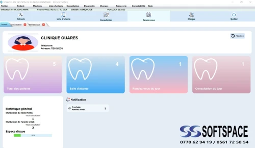 LOGICIEL CLINIQUE DENTAIRE