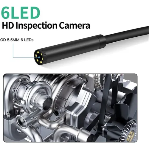 Caméra dinspection endoscope industrielle avec écran LCD  كاميرة للأمكان الضيقة مع شاشة