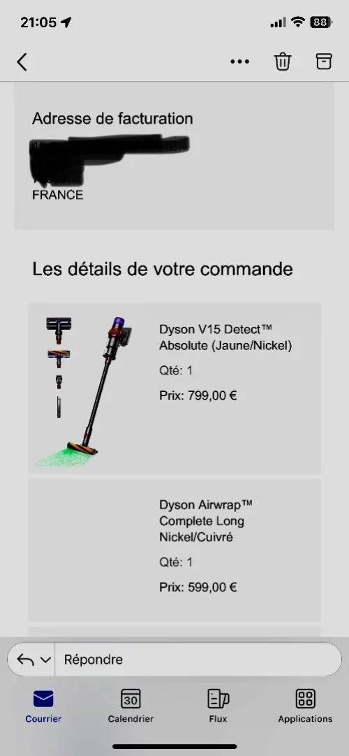 Dyson air wrap neuf avec facture 