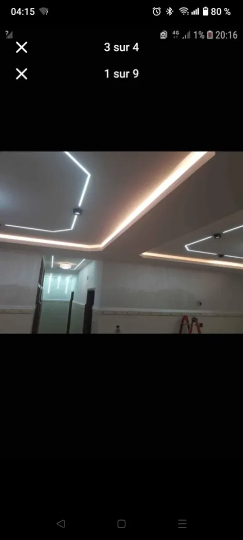 BA13 placoplâtre et led profil 