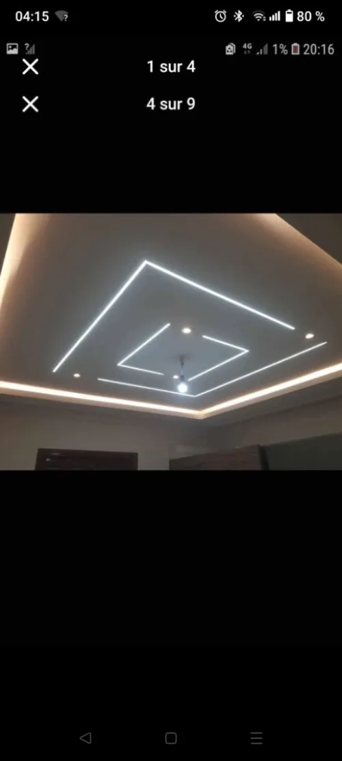 BA13 placoplâtre et led profil 