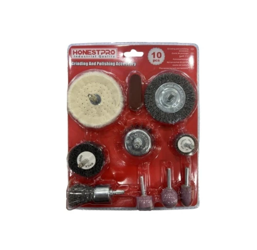 Kit de 10PCS de mini disques et brosses YAG0610 HONESTPRO