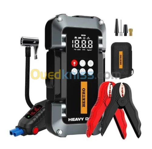 Booster batterie 26000mAh et compresseur 150psi avec lamp torche BE0169
