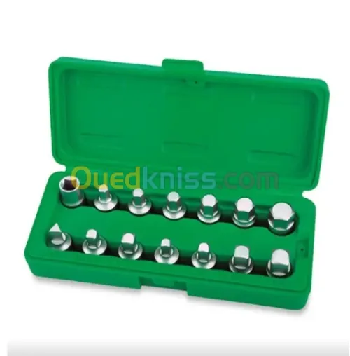 Jeu de clés de bouchon de vidange d'huile 14pcs 3/8" JGAI1402 TOPTUL