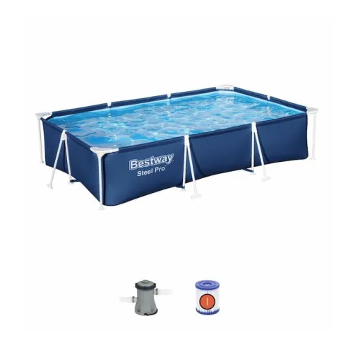 Piscine hors sol rectangle Steel Pro 300 x 201 x 66 cm 56411 BESTWAY