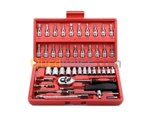 Caisse à outils 46PCS avec cliquet