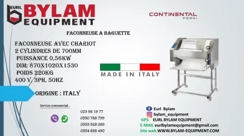 Faconneuse à baguette continental italienne 