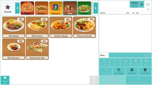 Logiciel de gestion de Restaurant / Pizzeria / Cafétéria / Crémerie 