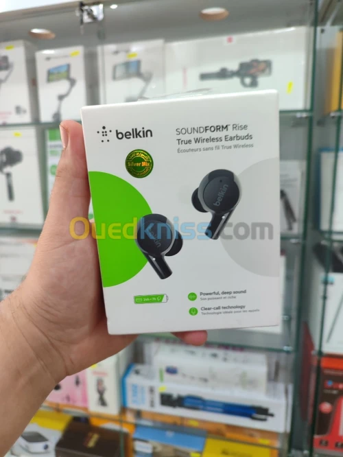 Belkin Écouteurs sans fil, écouteurs SoundForm Rise True Wireless Bluetooth 5.2