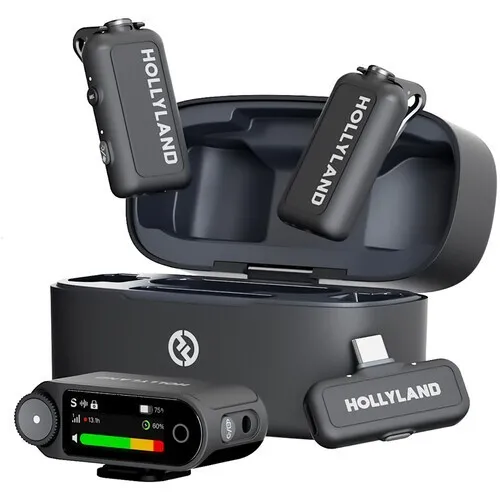 Microphone HOLLYLAND LARK MAX 2  Combo 2-personnes pour caméras et appareils mobiles 
