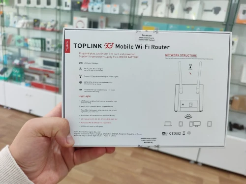 MODEM 4 G / LTE  TOPLINK AVEC 10H DE BATTERIE ET 2 ANTENNE - 32 UTILISATEURS - DJEZZY/MOBILIS/OREDO