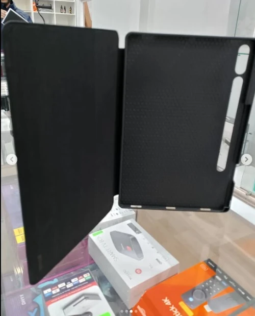 Coque Pour Samsung Galaxy Tab S9 + plus 12,4 Pouces Housse Tablette étui Noir
