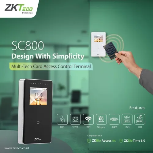 Pointeuse zkteco en GRO et detaill 