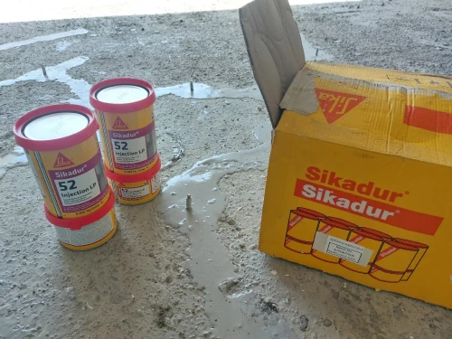 Traitement fissures béton par injection époxy polyuréthane NA1504