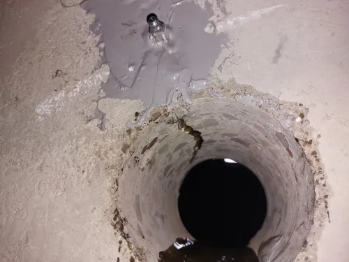 Traitement fissures béton par injection époxy polyuréthane NA1504