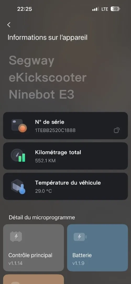 Trottinette Électrique Segway Ninebot E3