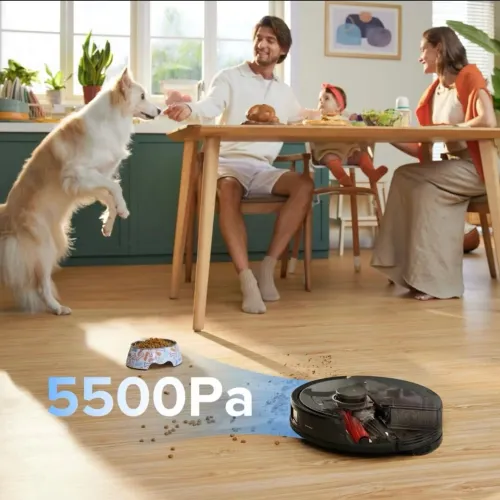 Aspirateur-laveur robot Roborock Q8 Max+ avec station de vidage automatique