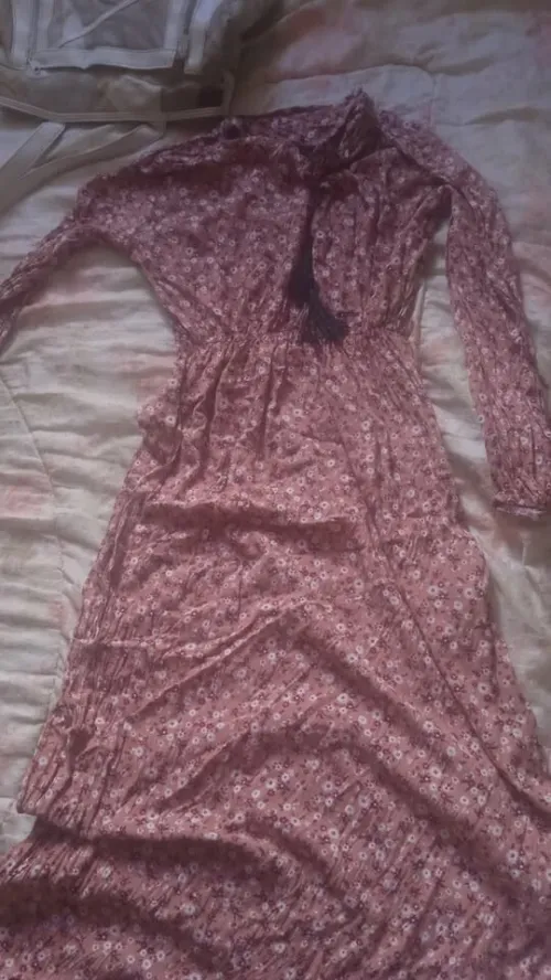 Pink floral dress for women