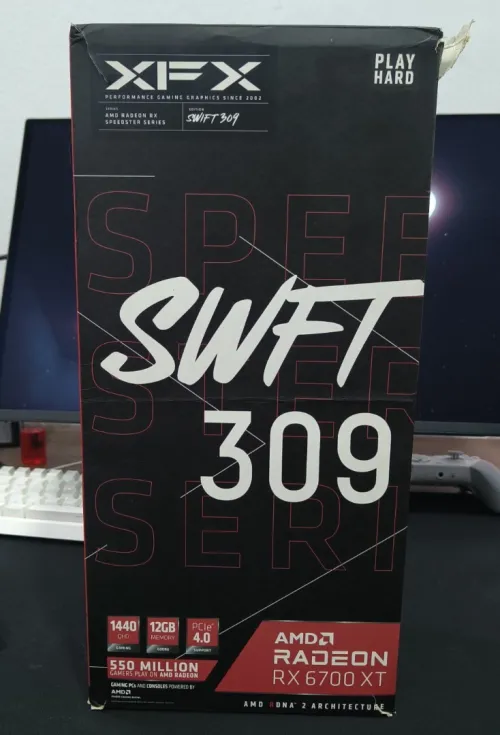 RX 6700 XT XFX SPEEDSTER SWFT 309, Graphics Card with 12GB GDDR6 HDMI 3xDP, AMD RDNA 2